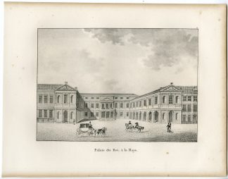 Antique Print-THE HAGUE-KING-ROYAL PALACE-Cloet-1825