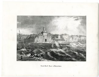 Antique Print-OOSTER OUDE HOOFDPOORT-ROTTERDAM-Cloet-1825