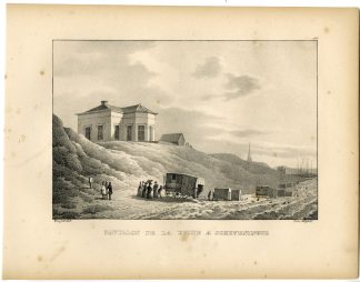 Antique Print-SCHEVENINGEN-PAVILLION-VON WIED-QUEEN-Cloet-1825