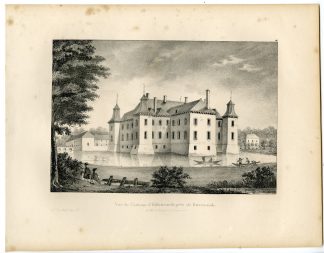 Antique Print-CASTLE HILLENRAAD-ROERMOND-SWALMEN-Cloet-1825