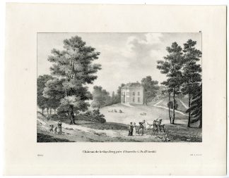 Antique Print-HEILIGENBERG CASTLE-LEUSDEN-AMERSFOORT-Cloet-1825