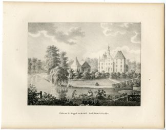 Antique Print-KEPPEL CASTLE-GELDERLAND-BRONCKHORST-Cloet-1825