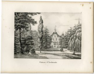 Antique Print-CASTLE-IJSSELMONDE-ROTTERDAM-Cloet-1825