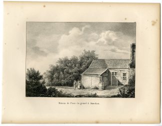 Antique Print-CZAR PETER HOUSE-ZAANDAM-Cloet-1825