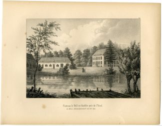 Antique Print-POLL ESTATE-GIETELO-CASTLE-VOORST-Cloet-1825