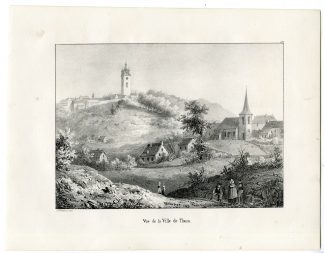 Antique Print-THUIN-HAINAUT-BELGIUM-Cloet-1825