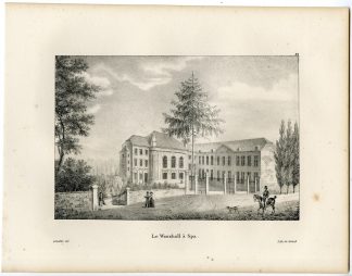 Antique Print-WAUX HALL-SPA-BELGIUM-Cloet-1825