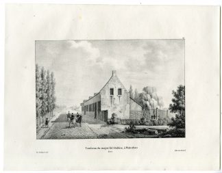 Antique Print-TOMB-MAJOR EDWARD STABLES-WATERLOO-Cloet-1825