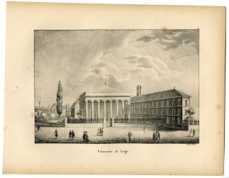 Antique Print-UNIVERSITY-LUIK-LIEGE-BELGIUM-Cloet-1825