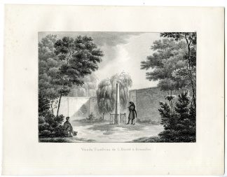 Antique Print-JACQUES LOUIS DAVID-GRAVE-BRUSSELS-Cloet-1825