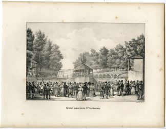 Antique Print-MUSICAL COMPETITION-CONCOURS-BRUSSELS-Cloet-1825