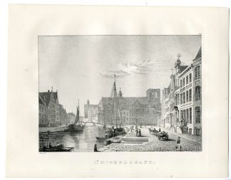 Antique Print-ST. MICHEL'S CHURCH-GENT-GAND-GHENT-Cloet-1825