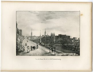 Antique Print-FORTRESS-BOUC-BOCK-LUXEMBOURG CITY-Cloet-1825