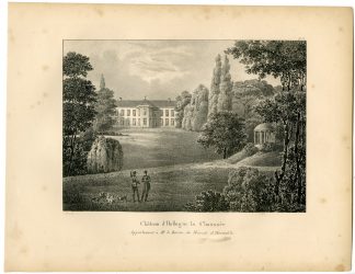 Antique Print-CHATEAU DE HOLLOGNE-CASTLE-GRACE-Cloet-1825