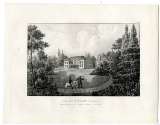 Antique Print-CHATEAU DE RAMELOT-CONDROZ=CASTLE-Cloet-1825