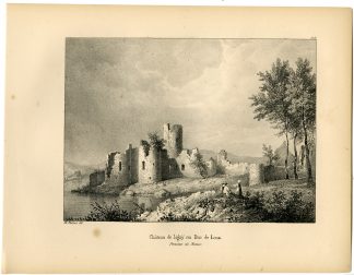 Antique Print-CHATEAU-LIGNY-DUC DE LOOZ-CASTLE-RUIN-Cloet-1825