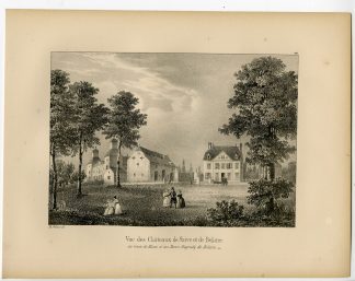 Antique Print-CHATEAU-SAIVE-BELAIRE-CASTLE-Cloet-1825