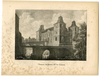 Antique Print-CHATEAU-BORN-CASTLE-GILISSEN-Cloet-1825