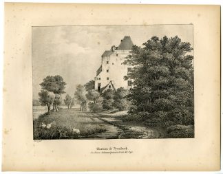 Antique Print-NIJENBEEK CASTLE-KASTEEL-VOORST-Cloet-1825