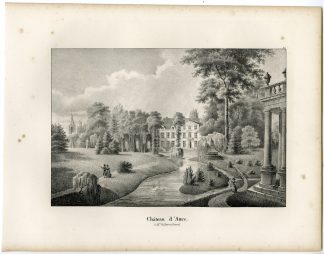 Antique Print-CHATEAU-ATTRE CASTLE-BRUGELETTE-Cloet-1825