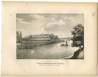 Antique Print-CHATEAU-WALBURG-CASTLE-SINT NIKLAAS-Cloet-1825