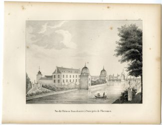 Antique Print-CHATEAU-FRANCDONAIRE-STAVE-CASTLE-METTET-Cloet-1825