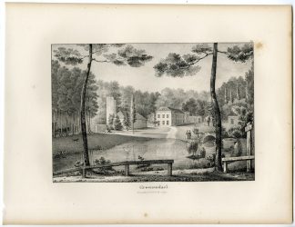 Antique Print-GROENENDAEL-GROENENDAAL-CASTLE-Cloet-1825