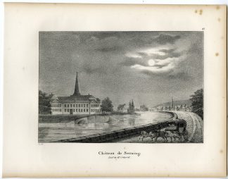 Antique Print-CHATEAU-SERAING-COCKERILL-CASTLE-Cloet-1825