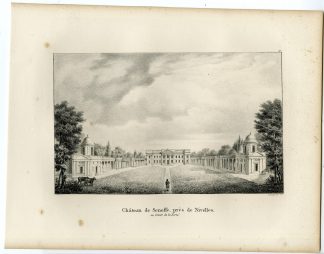 Antique Print-CHATEAU-SENEFFE-CASTLE-FERTE-Cloet-1825