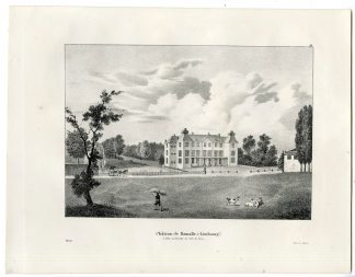 Antique Print-CHATEAU-HAMALLE-LIMBURG-CASTLE-Cloet-1825