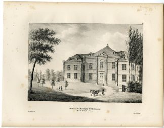 Antique Print-CHATEAU-MONTIGNIES SAINT CHRISTHOPHE-CASTLE-Cloet-1825