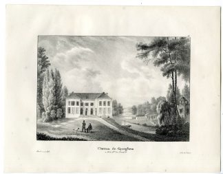 Antique Print-CHATEAU-GYSEGHEM-GIJZEGEM-CASTLE-Cloet-1825