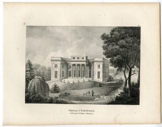 Antique Print-CHATEAU-TRONCHIENNES-DRONGEN-GHENT-CASTLE-Cloet-1825