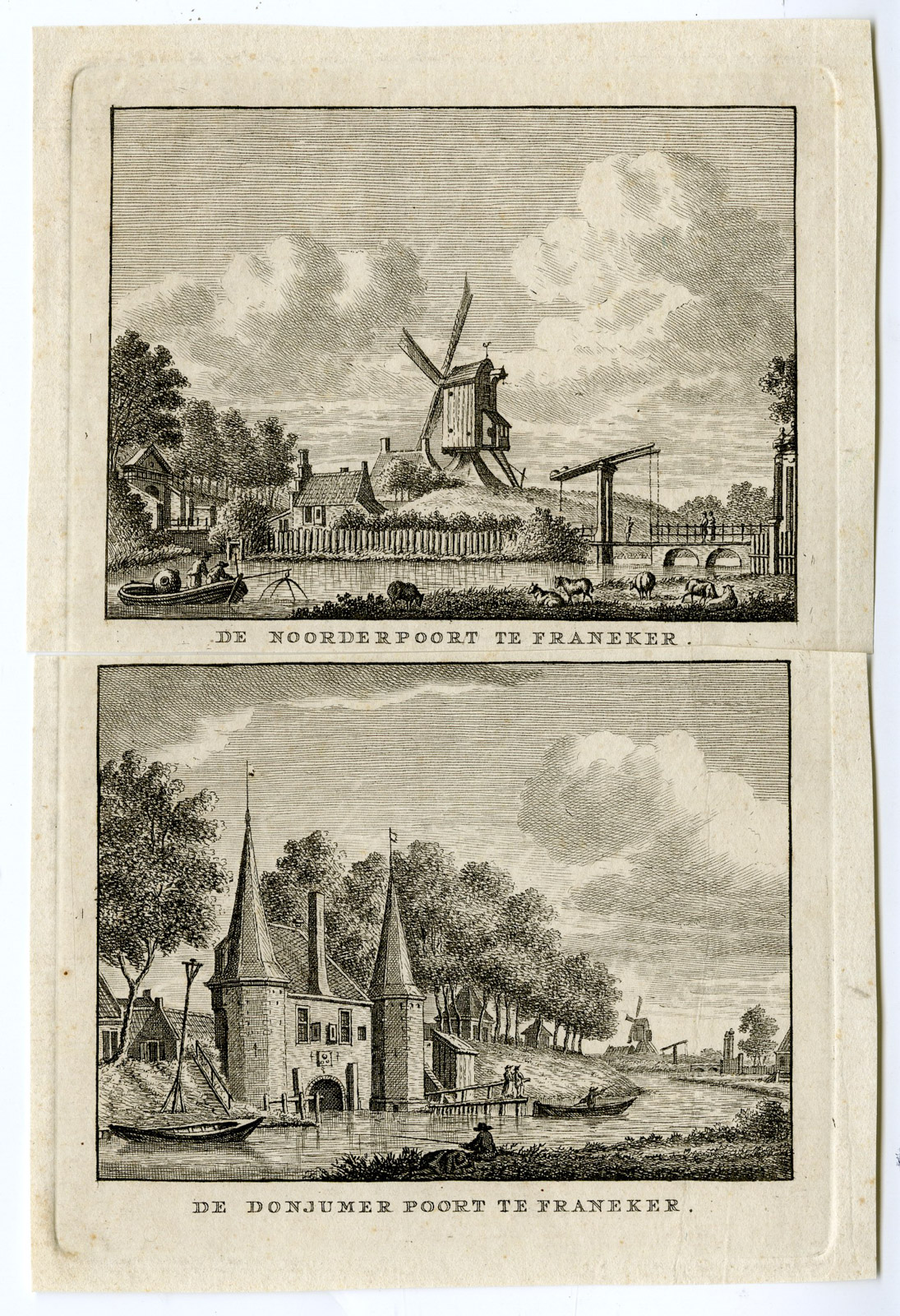 , Antique Print-FRANEKER-NOORDERPOORT-DONJUMER-Bendorp-Bulthuis-1792, Pictura Antique Prints