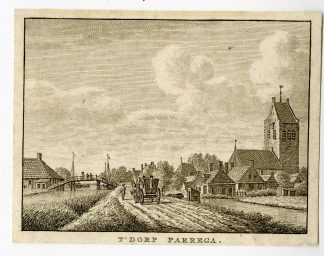 Antique Print-PARREGA-VIEW-FRIESLAND-Bendorp-Bulthuis-1792