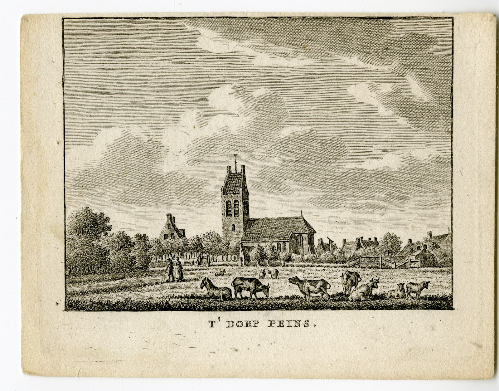 , Antique Print-PEINS-VIEW-FRIESLAND-Bendorp-Bulthuis-1792, Pictura Antique Prints