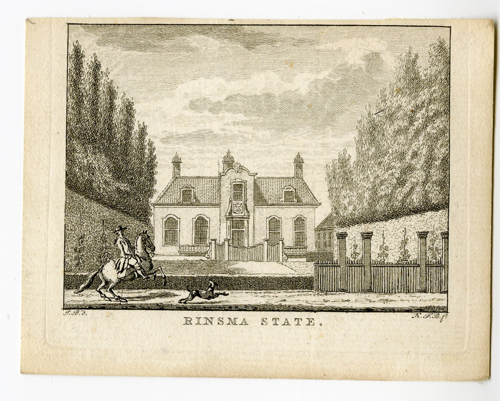 , Antique Print-RINSMA STATE-DANTUMADEEL-FRIESLAND-Bendorp-Bulthuis-1792, Pictura Antique Prints