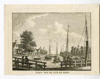 Antique Print-IJLST-VIEW-FRIESLAND-SAIL BOAT-Bendorp-Bulthuis-1792