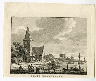 Antique Print-DODEWAARD-GELDERLAND-VIEW-Bendorp-Bulthuis-1792