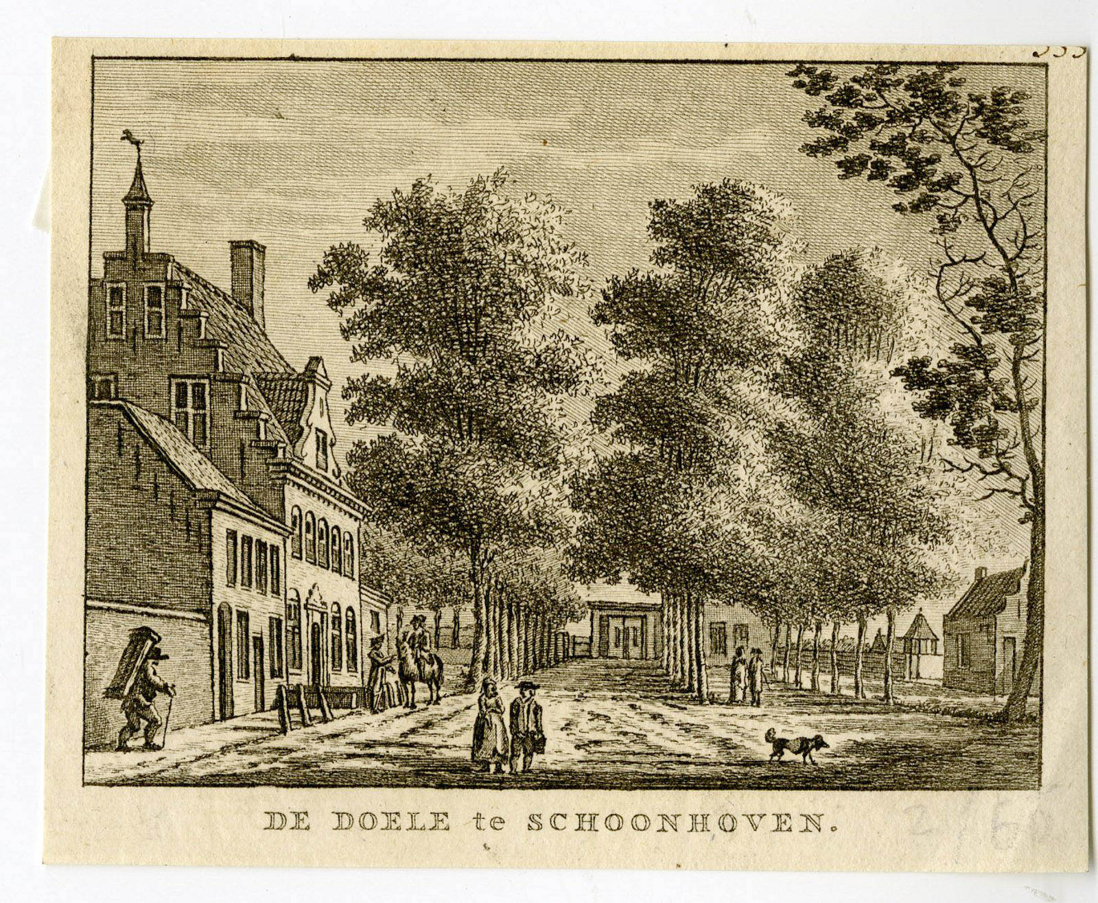 , Antique Print-SCHOONHOVEN-DOELEN-ZUID HOLLAND-Bendorp-Bulthuis-1792, Pictura Antique Prints