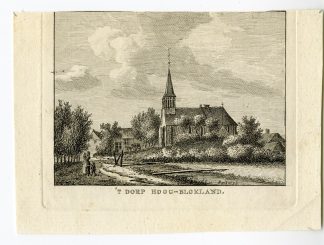 Antique Print-HOOGBLOKLAND-ZUID HOLLAND-VIEW-Bendorp-Bulthuis-1792