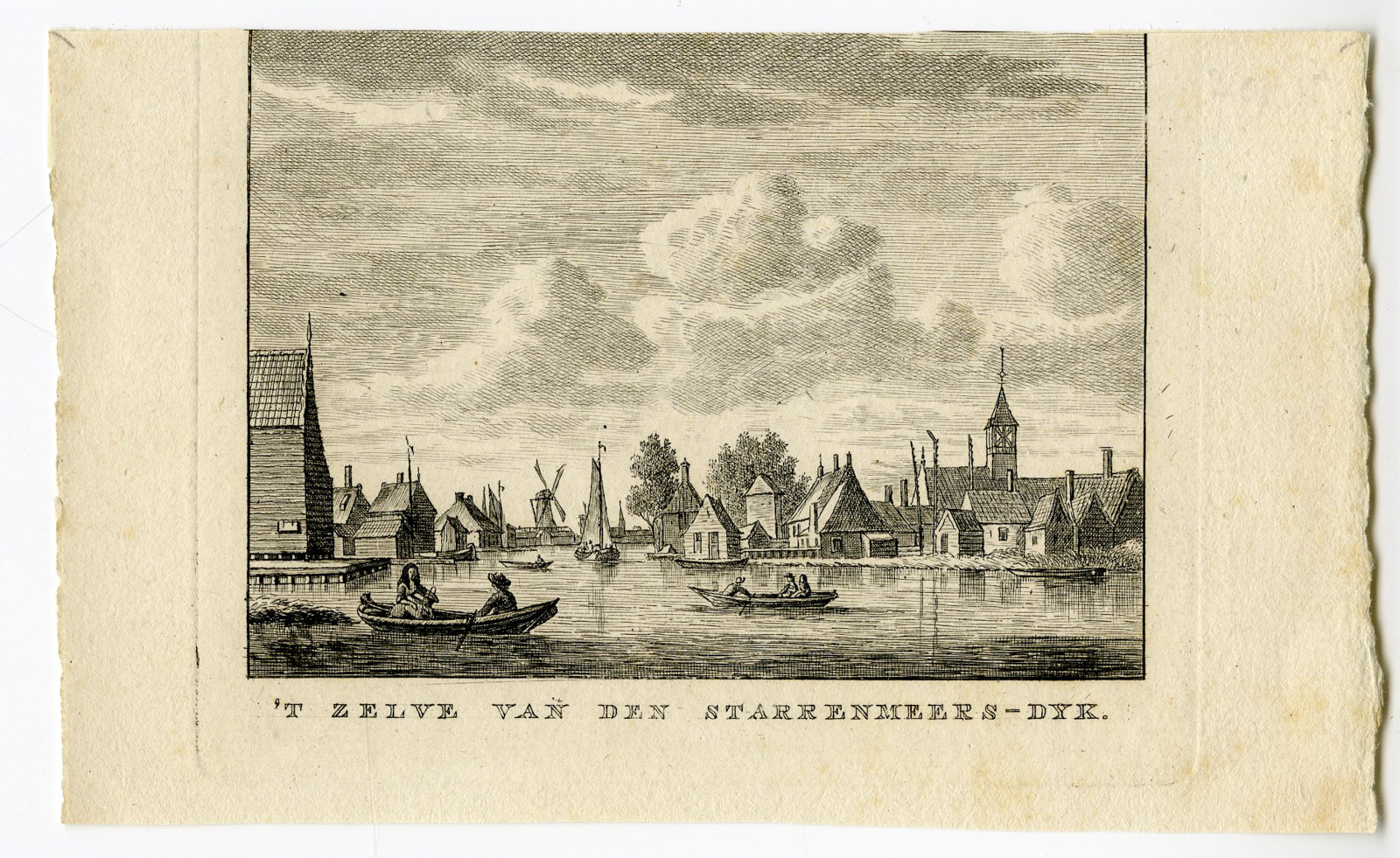 , Antique Print-KNOLLENDAM-ZAANSTAD-VIEW-Bendorp-Bulthuis-1792, Pictura Antique Prints