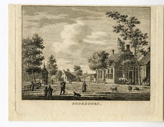 Antique Print-NOORDDORP-HEEMSKERK-VIEW-Bendorp-Bulthuis-1792
