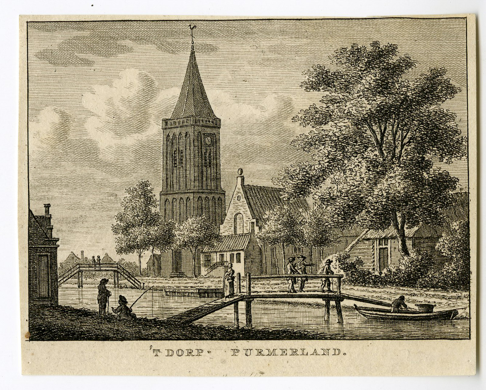 , Antique Print-PURMERLAND-LANDSMEER-VIEW-Bendorp-Bulthuis-1792, Pictura Antique Prints