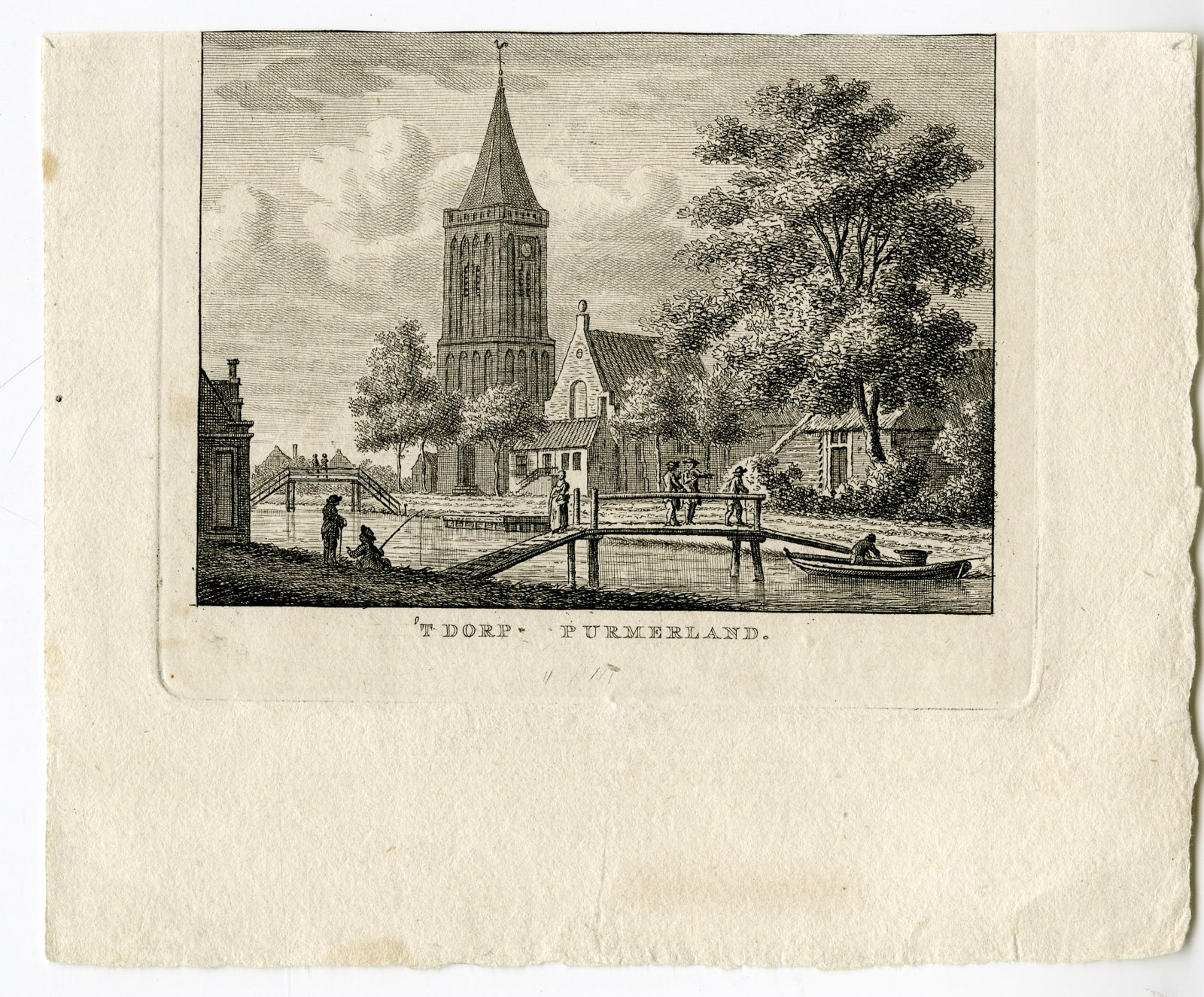 , Antique Print-PURMERLAND-LANDSMEER-VIEW-Bendorp-Bulthuis-1792, Pictura Antique Prints