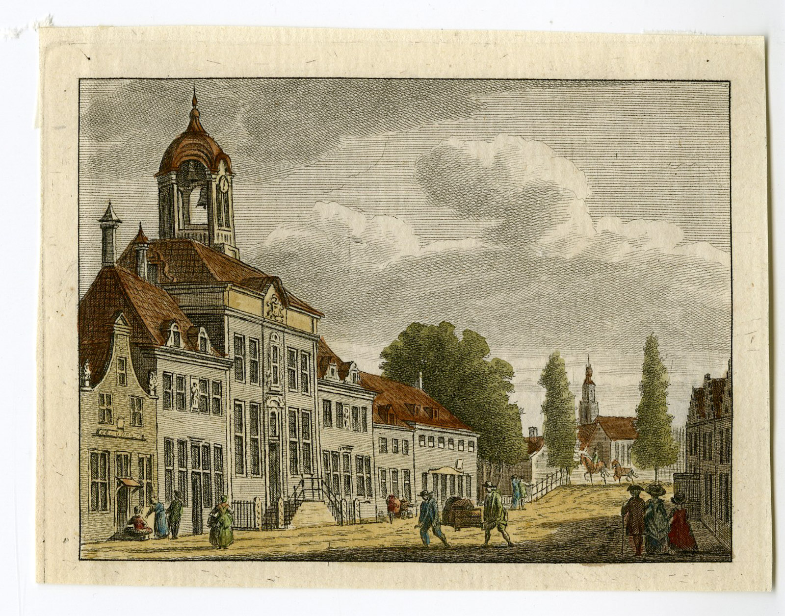 , Antique Print-HOFJE VAN STAATS-HAARLEM-Bendorp-Bulthuis-1792, Pictura Antique Prints
