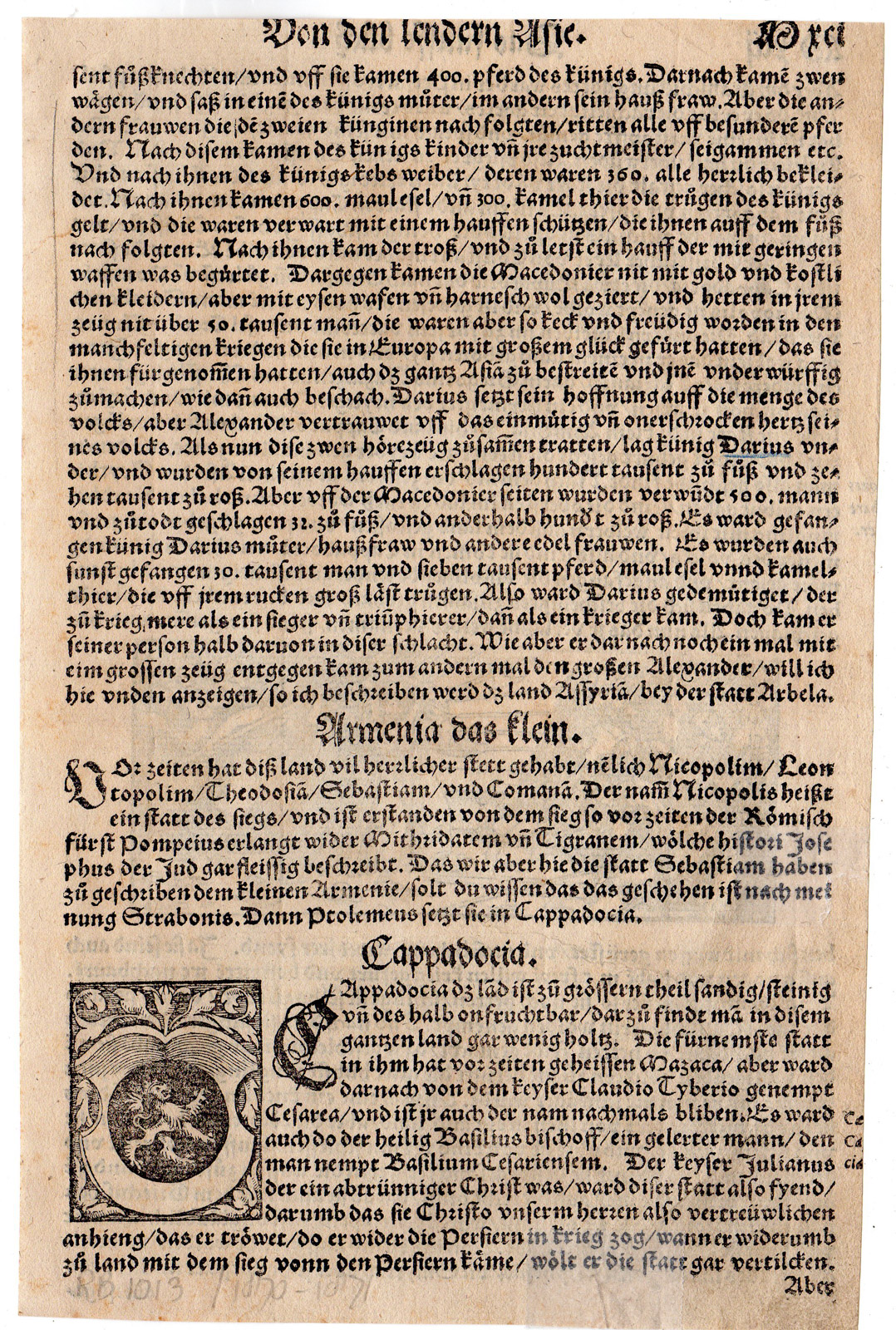 RB 1871 416x617 Antique Print-AMAZONE-TURKEY-MENSLAUGHTERS-MYTHOLOGY-Munster-c.1592 - Image 2
