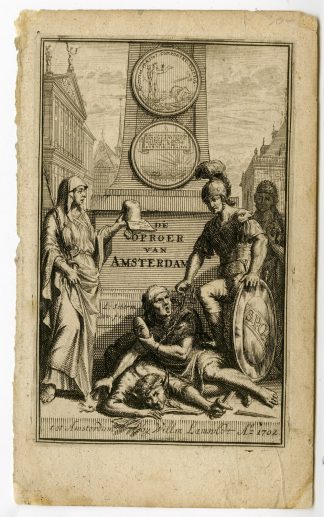 Antique Print-Scherm-1702