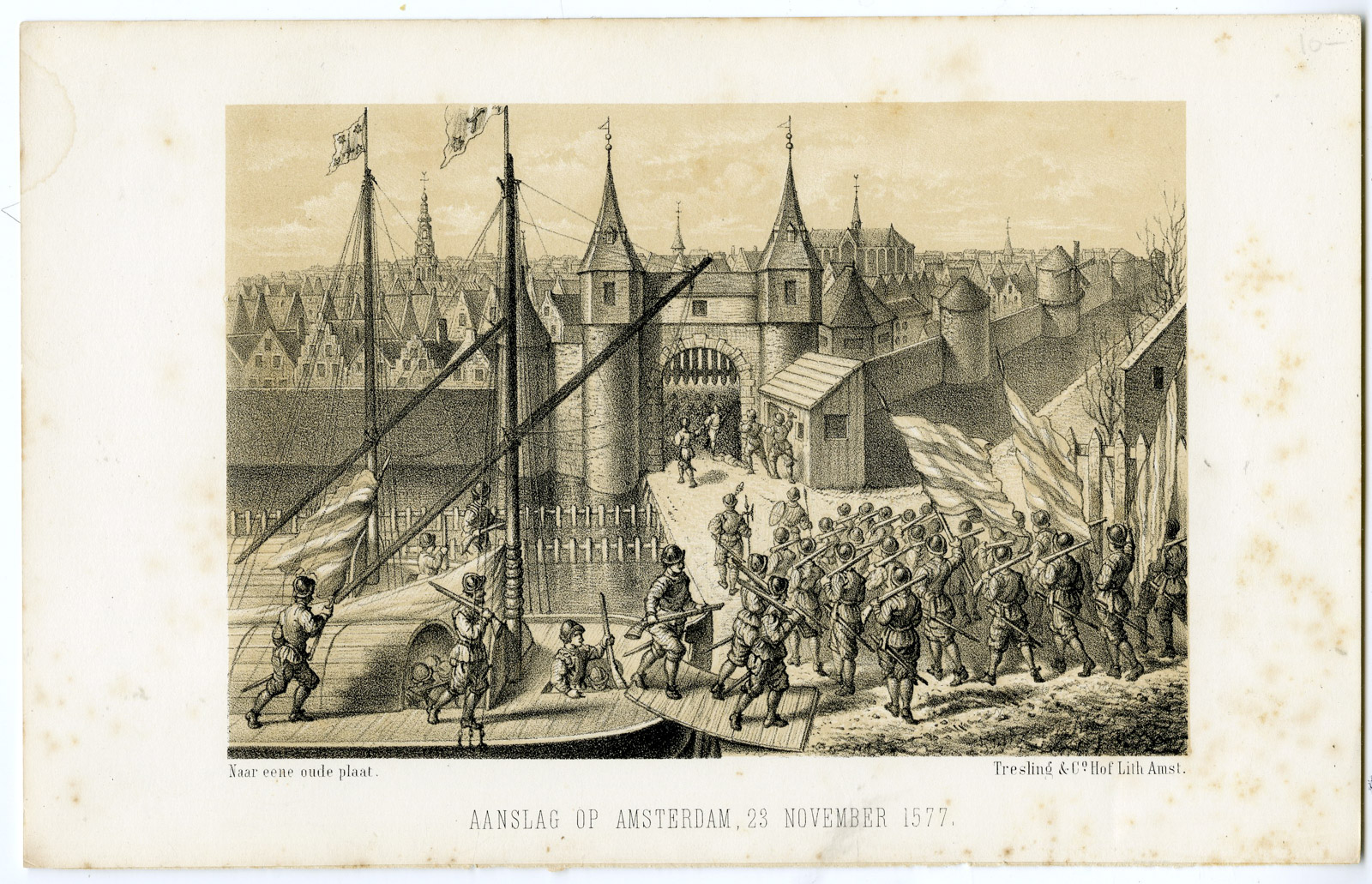 , Antique Print-Tresling, Pictura Antique Prints