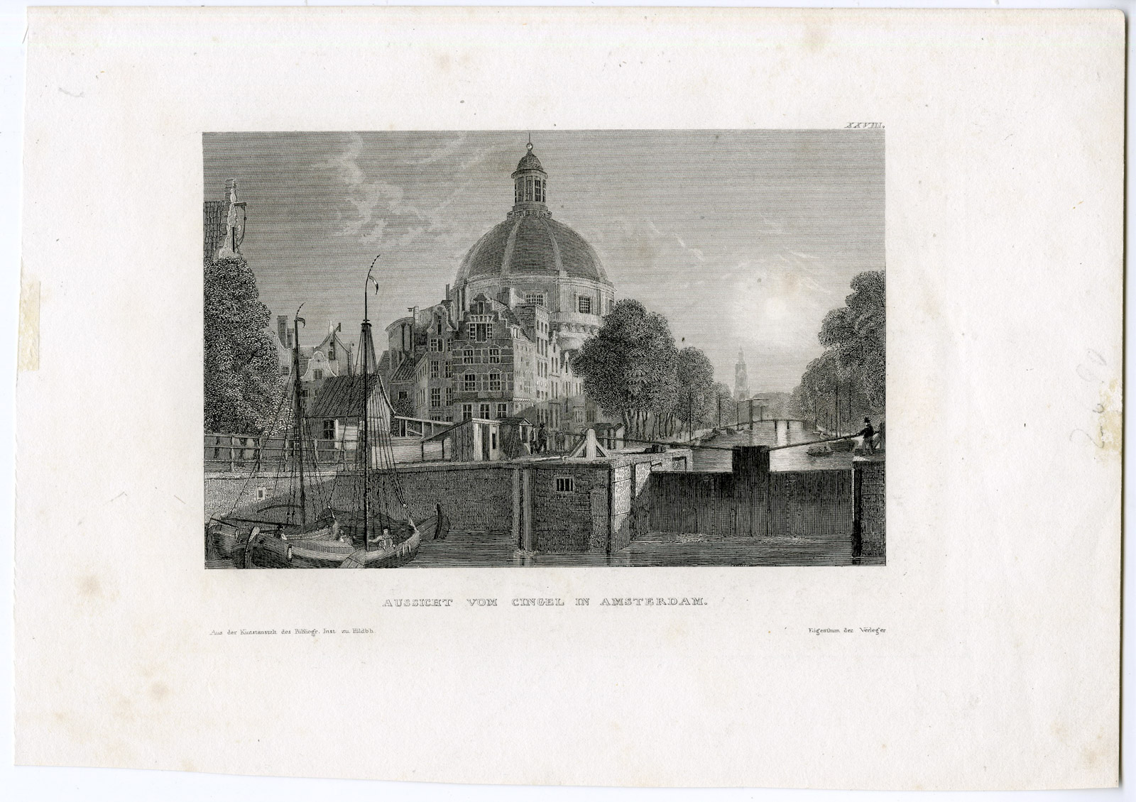 , Antique Print-NEW LUTHERAN CHURCH-CINGEL-Anonymous, Pictura Antique Prints